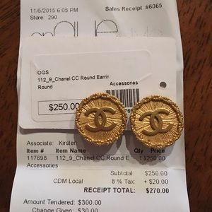 authentic CHANEL earrings (clip)